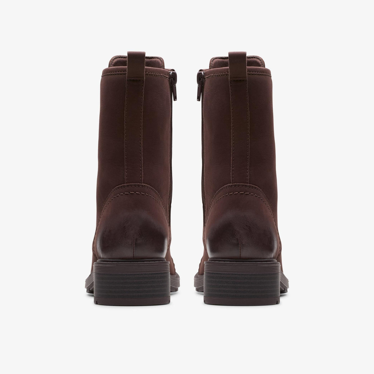 Clarks Hearth Maye Boot Women's Dark Brown , Nubuck 26179618 — detail view