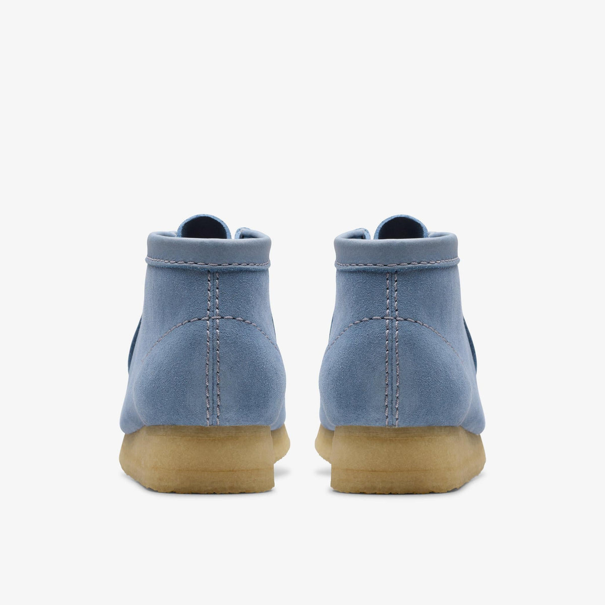 Clarks Originals Wallabee Boot Women's Powder Blue Suede 26180162 — detail view