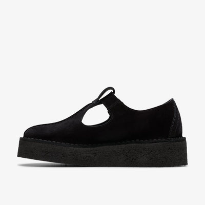 Clarks Originals Trekwedge T-Bar Women's Black Suede 26180222 - additional view 2