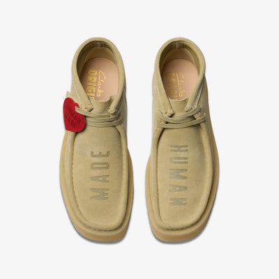 Clarks Originals x Human Made Wallabee Men's Maple Suede 26180232 — top view