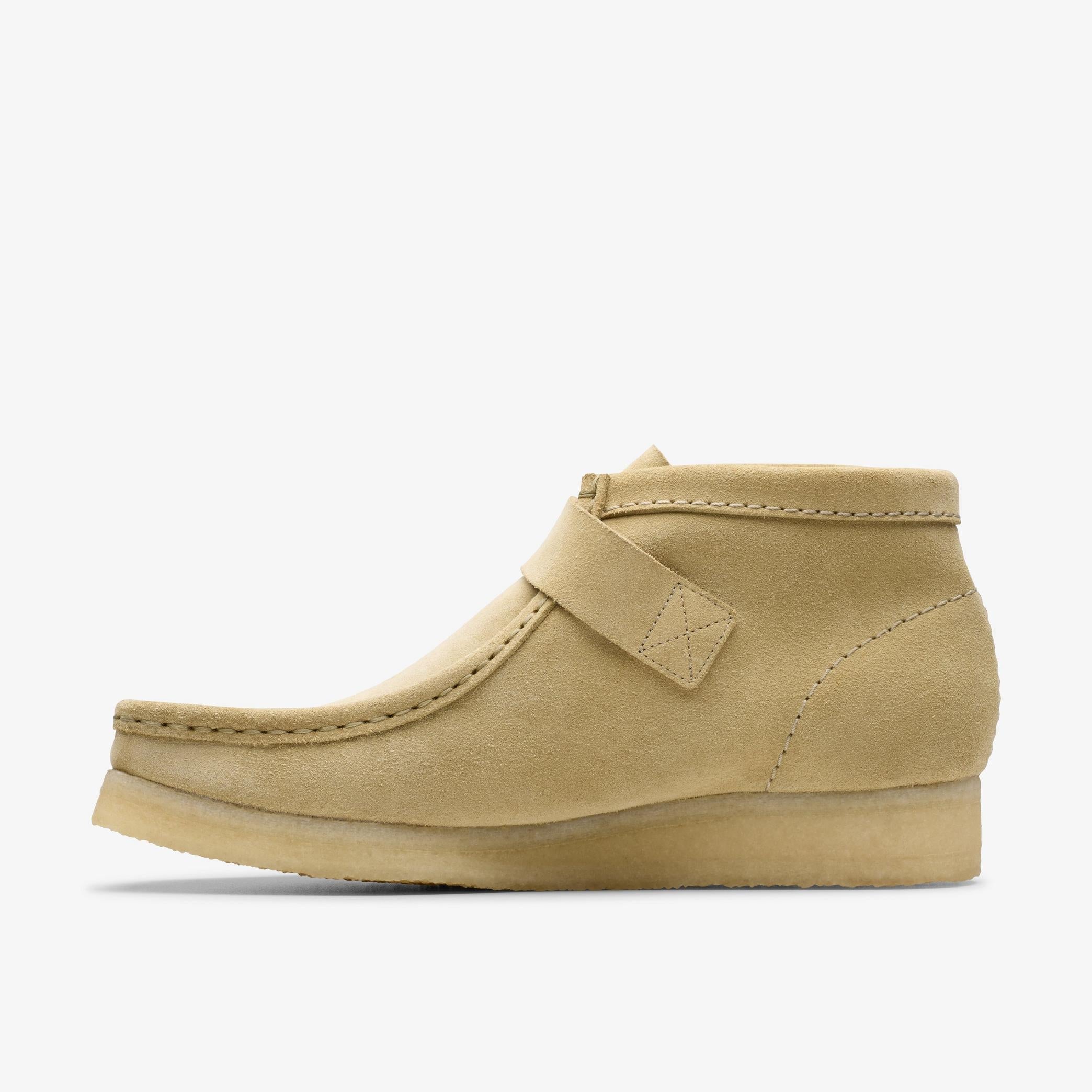 Clarks Wallabt Buckle Women's Maple Sued Shoes