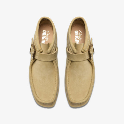 Clarks Wallabt Buckle Women's Maple Sued Shoes