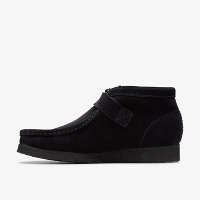Clarks Wallabt Buckle Women's Black Suede Shoes