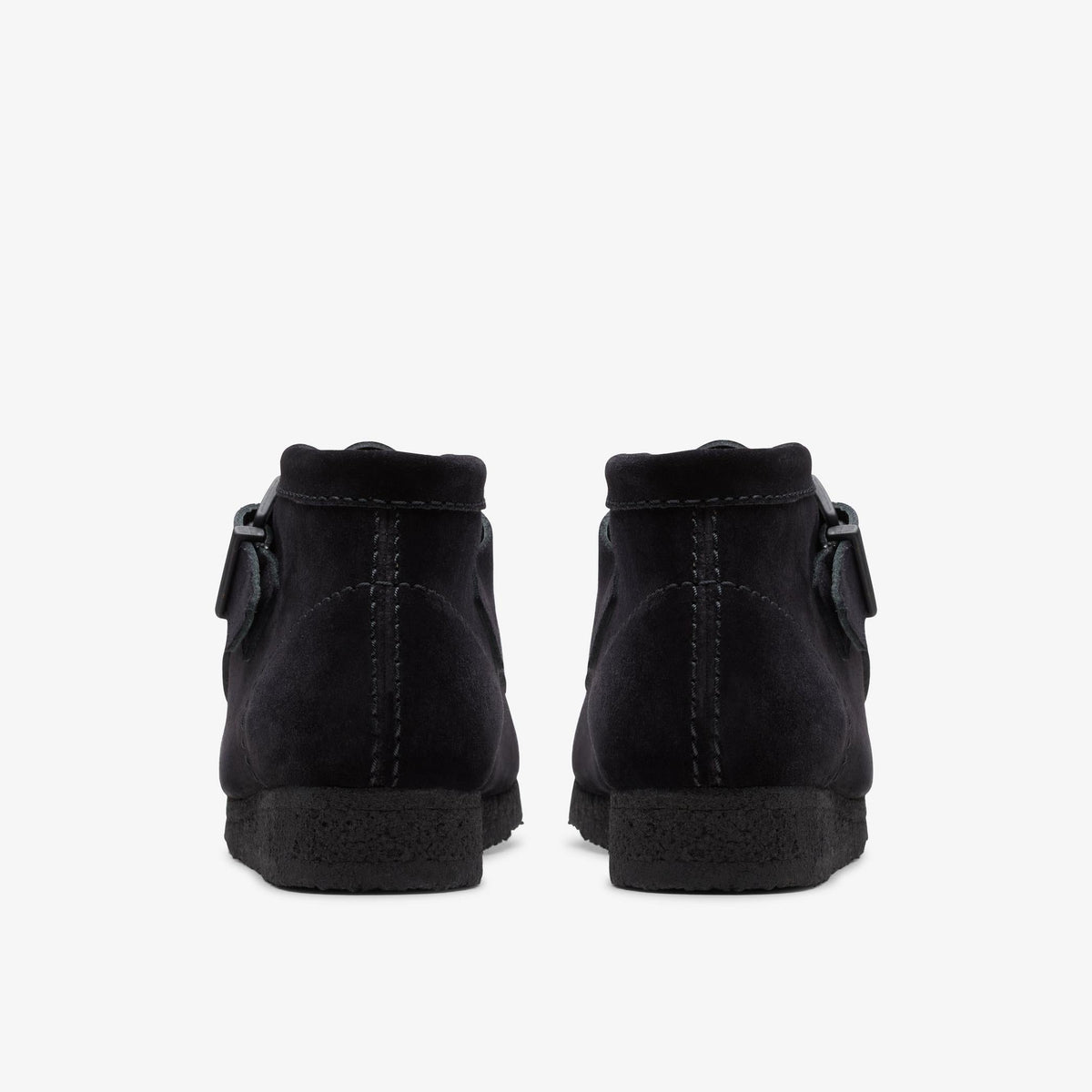 Clarks Originals Wallabee Buckle Women's Black Suede 26180293 — detail view