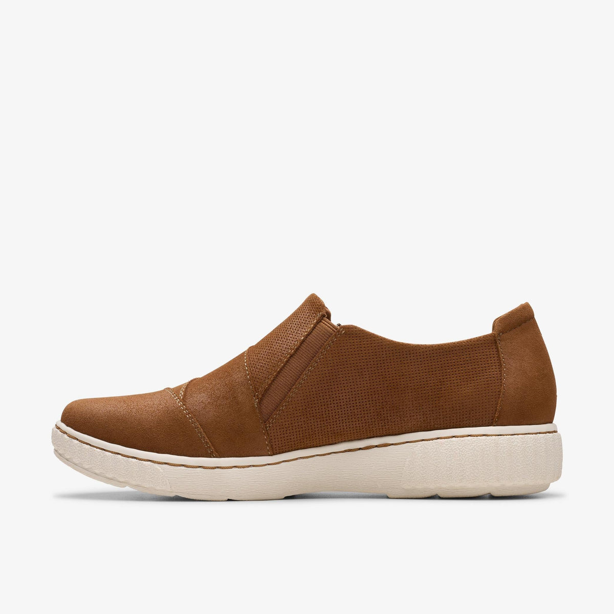Clarks Caroline Grace Women's Tan Suede 26180464 — side view