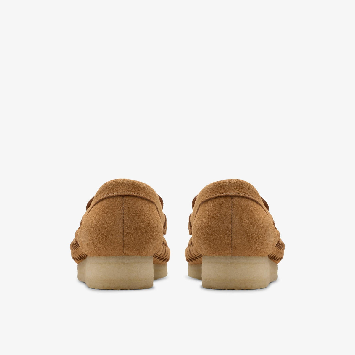 Clarks Originals Wallabee Loafer Weave Women's Tan Suede 26180623 — detail view