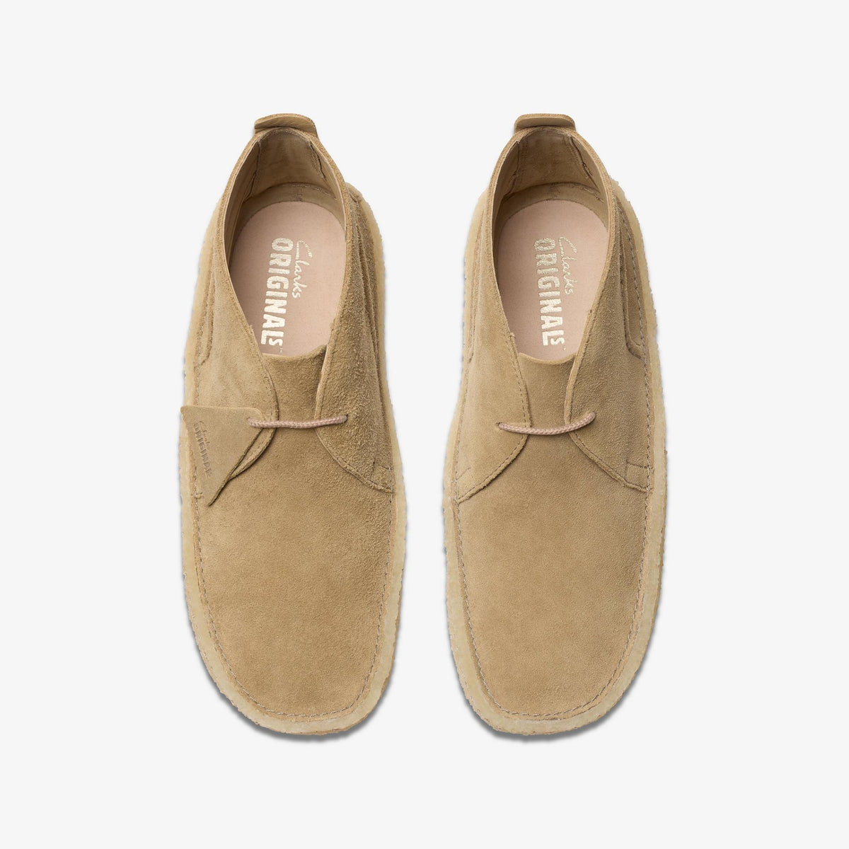 Clarks Originals Desert Rain Men's Dark Sand Suede 26180625 — top view