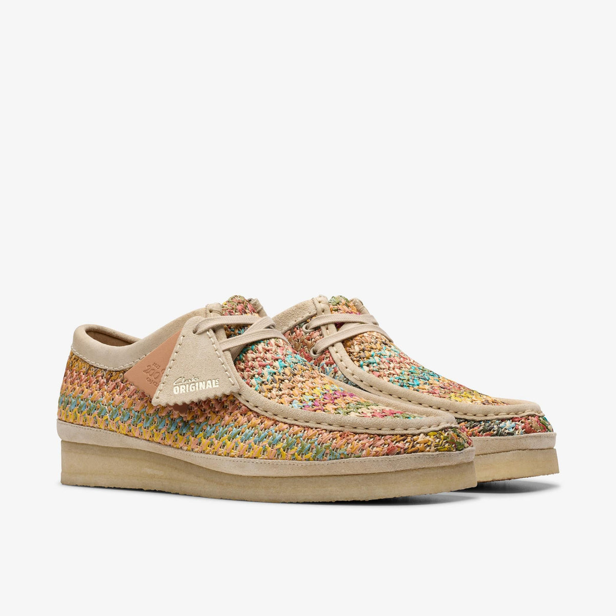 Clarks Originals Wallabee Raffia Men's Somerset 26180640 — sole view