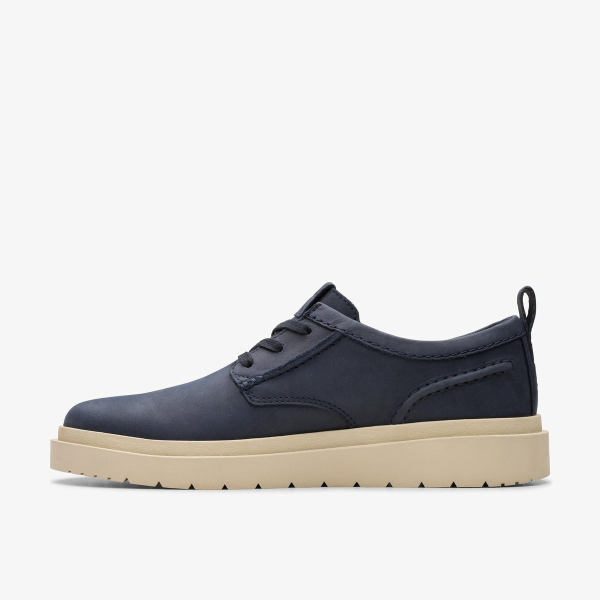 Clarks Polden Lace Men's Navy Leather 26180862 — side view