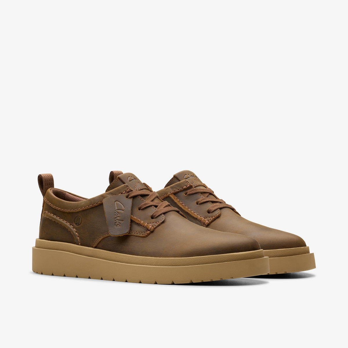 Clarks Polden Lace Men's Beeswax Leather 26180863 — sole view