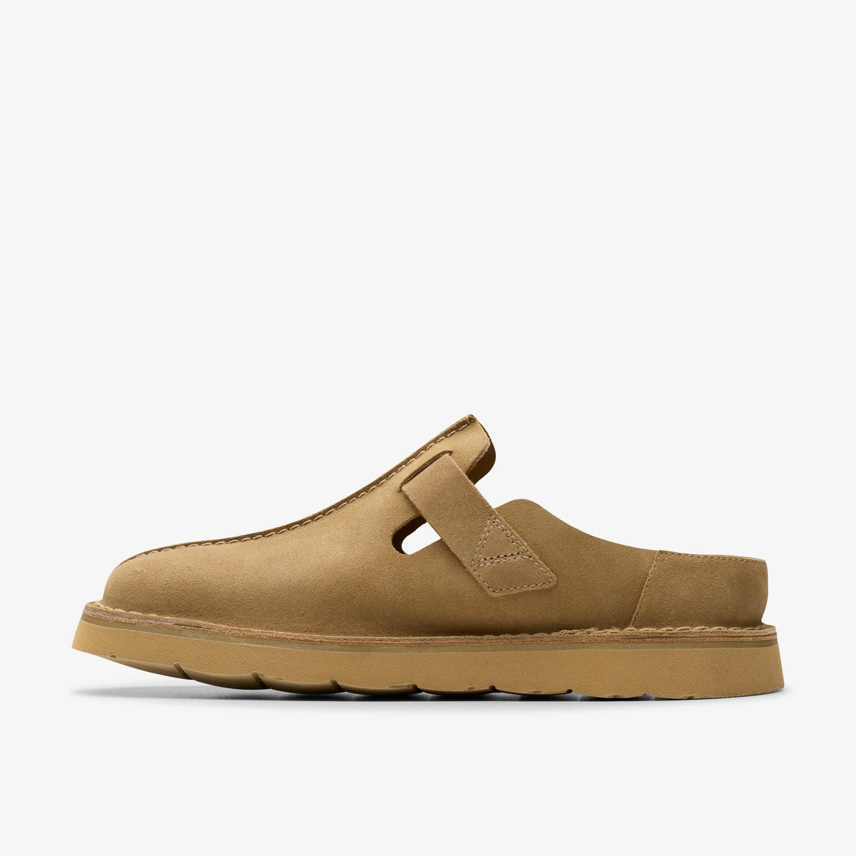 Clarks Solsbury Mule Men's Dark Sand Suede 26180882 — side view