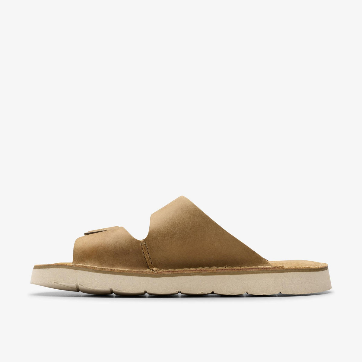 Clarks Solsbury Strap Men's Dark Sand Leather 26180884 — side view