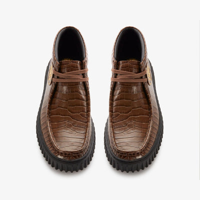 Clarks Originals x Martine Rose Torhill Hi Men's Brown Croc 26180972 — top view