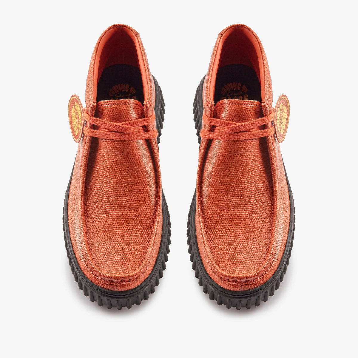 Clarks Originals x Martine Rose Torhill Hi Men's Orange Interest 26180974 — top view