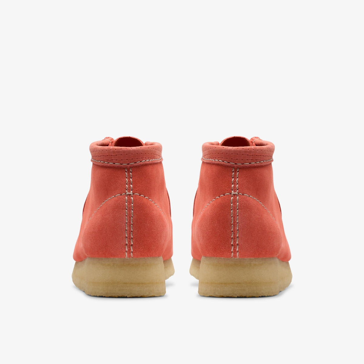 Clarks Originals Wallabee Boot Women's Coral Suede 26181112 — detail view