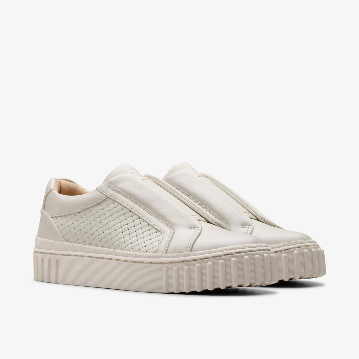 Clarks Mayhill Bay Women's Off White Leather 26181207 — sole view
