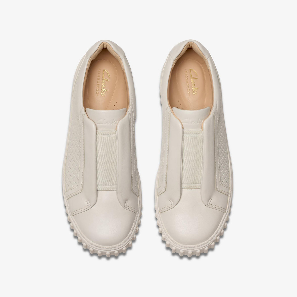 Clarks Mayhill Bay Women's Off White Leather 26181207 — top view