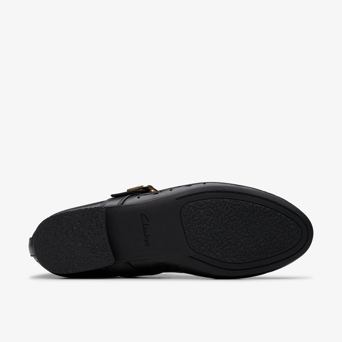 Clarks Fawna Jane Women's Black Leather 26181229 — rear view
