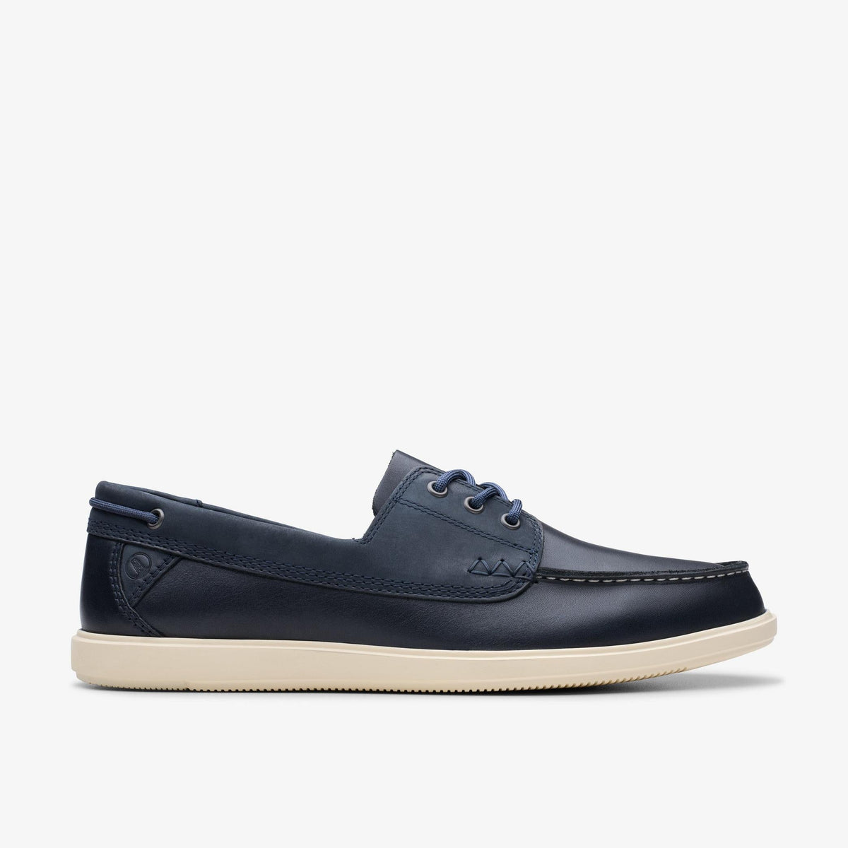 Clarks Bratton Boat Men's Navy White Leather 26181274