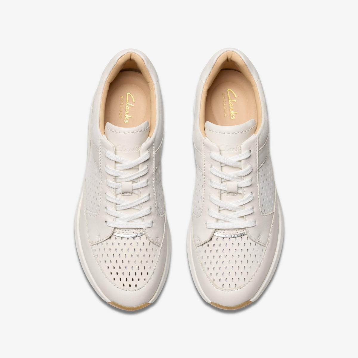 Clarks Tivoli Walk Women's Off White Combi 26181361 — top view