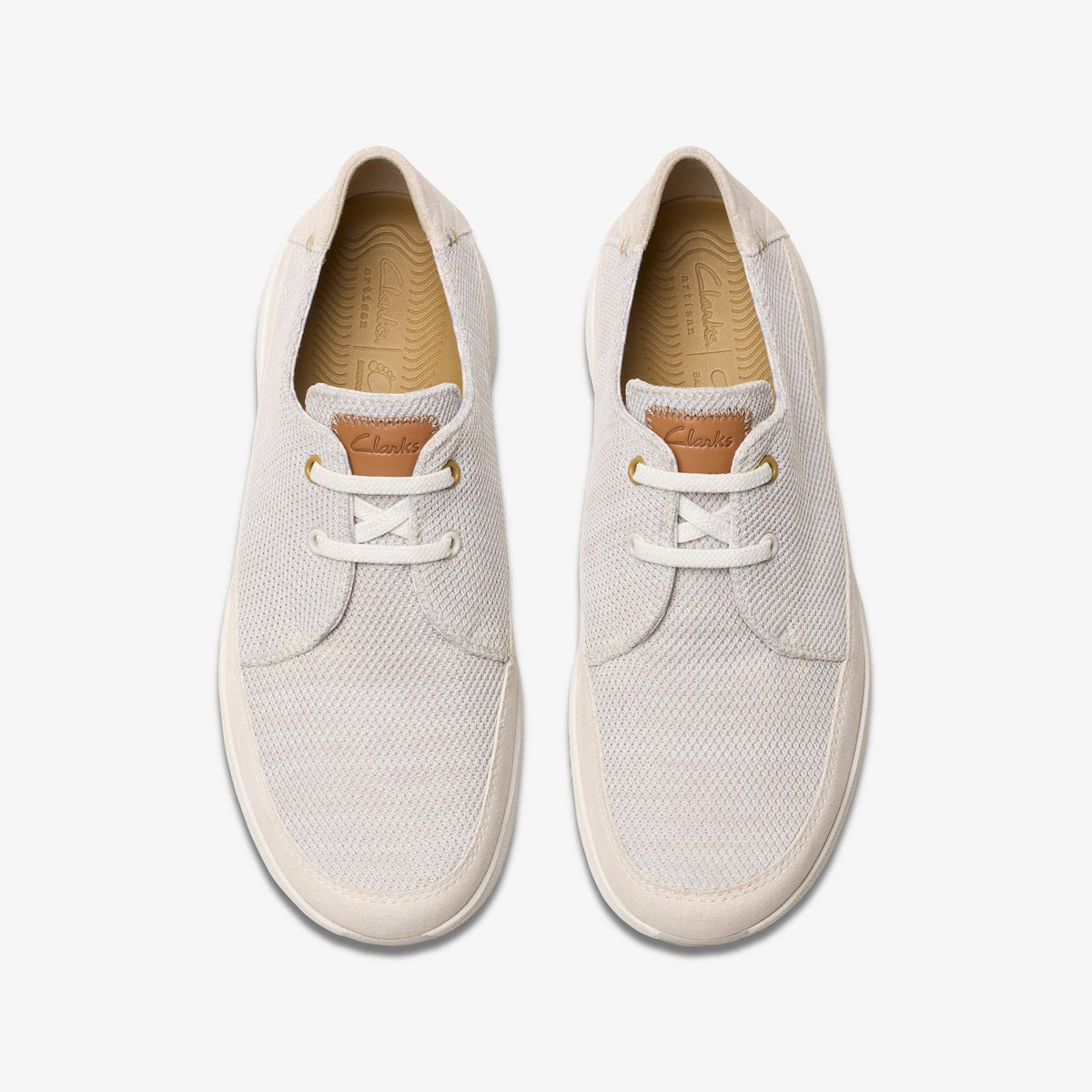 Clarks Easeway Lace Men's White Combi 26181370 — top view