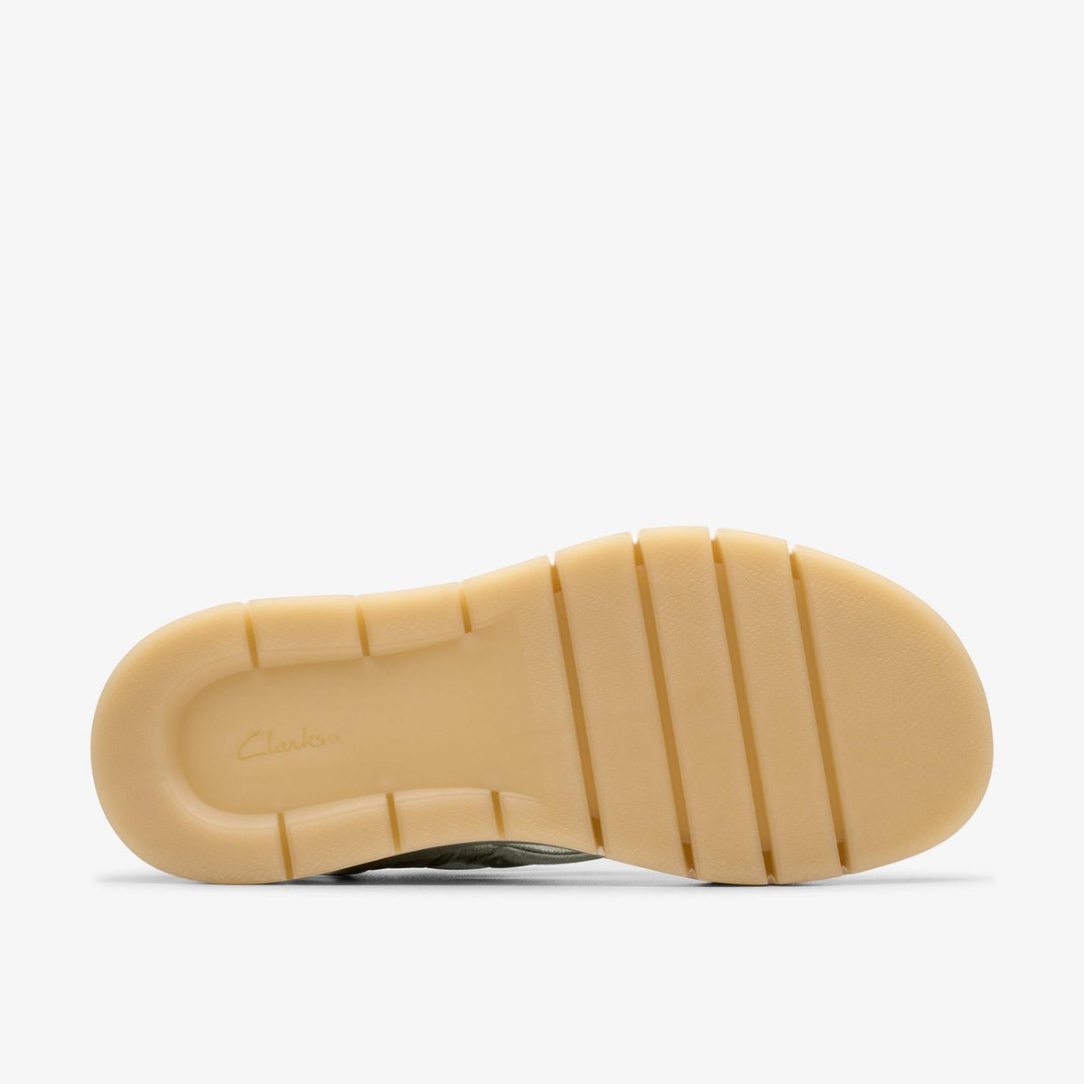 Clarks Tuscan Strap Women's Light Green Suede 26181474 — rear view