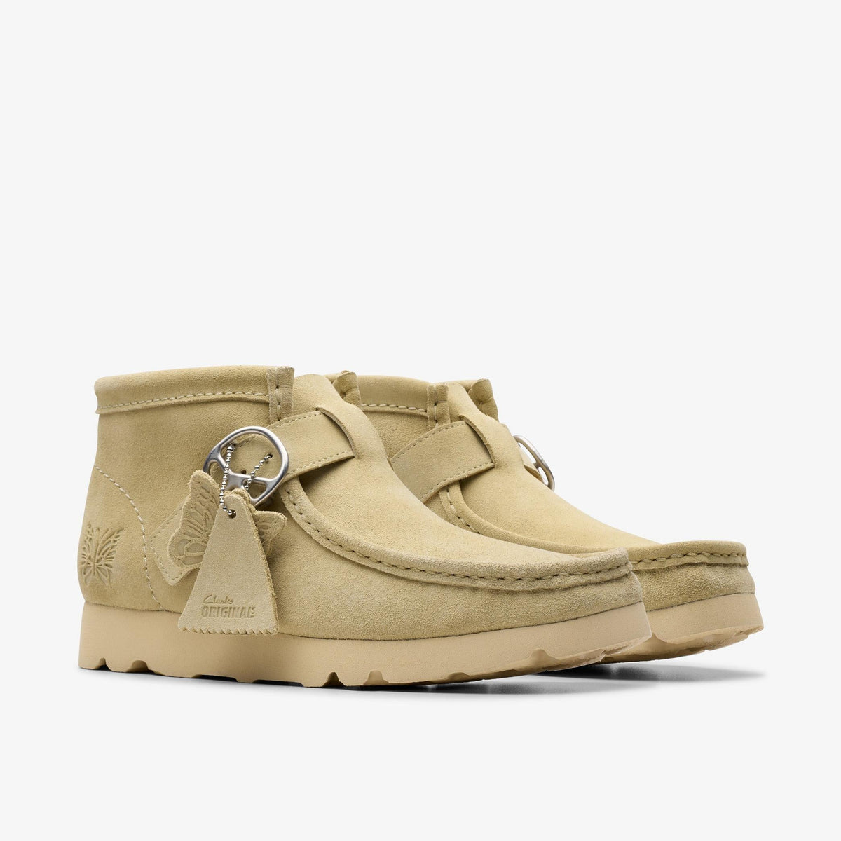 Clarks Walla Strap Boot Men's Maple Suede 26181482 — sole view