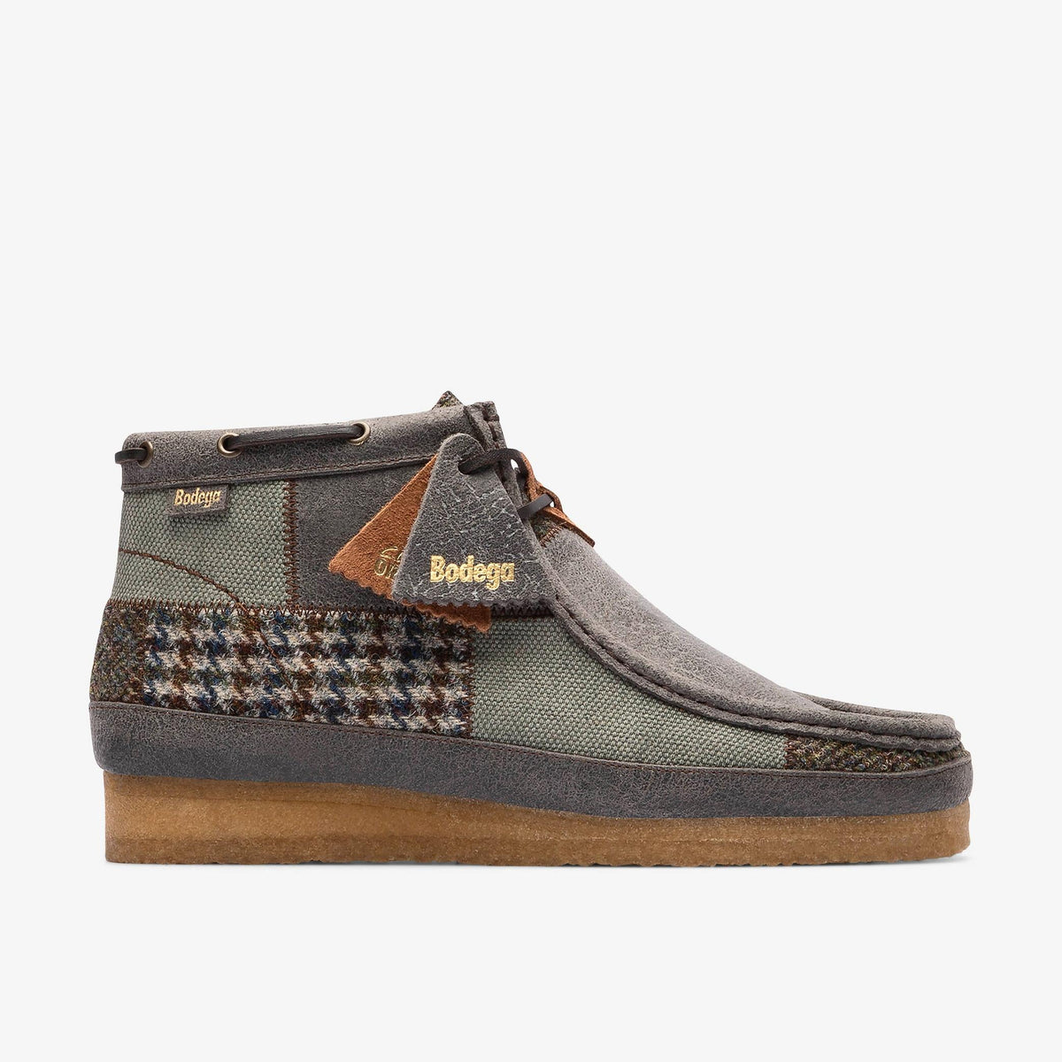 Clarks Originals x Bodega Wallabee Boot Patchwork Men's Grey Combi 26181501