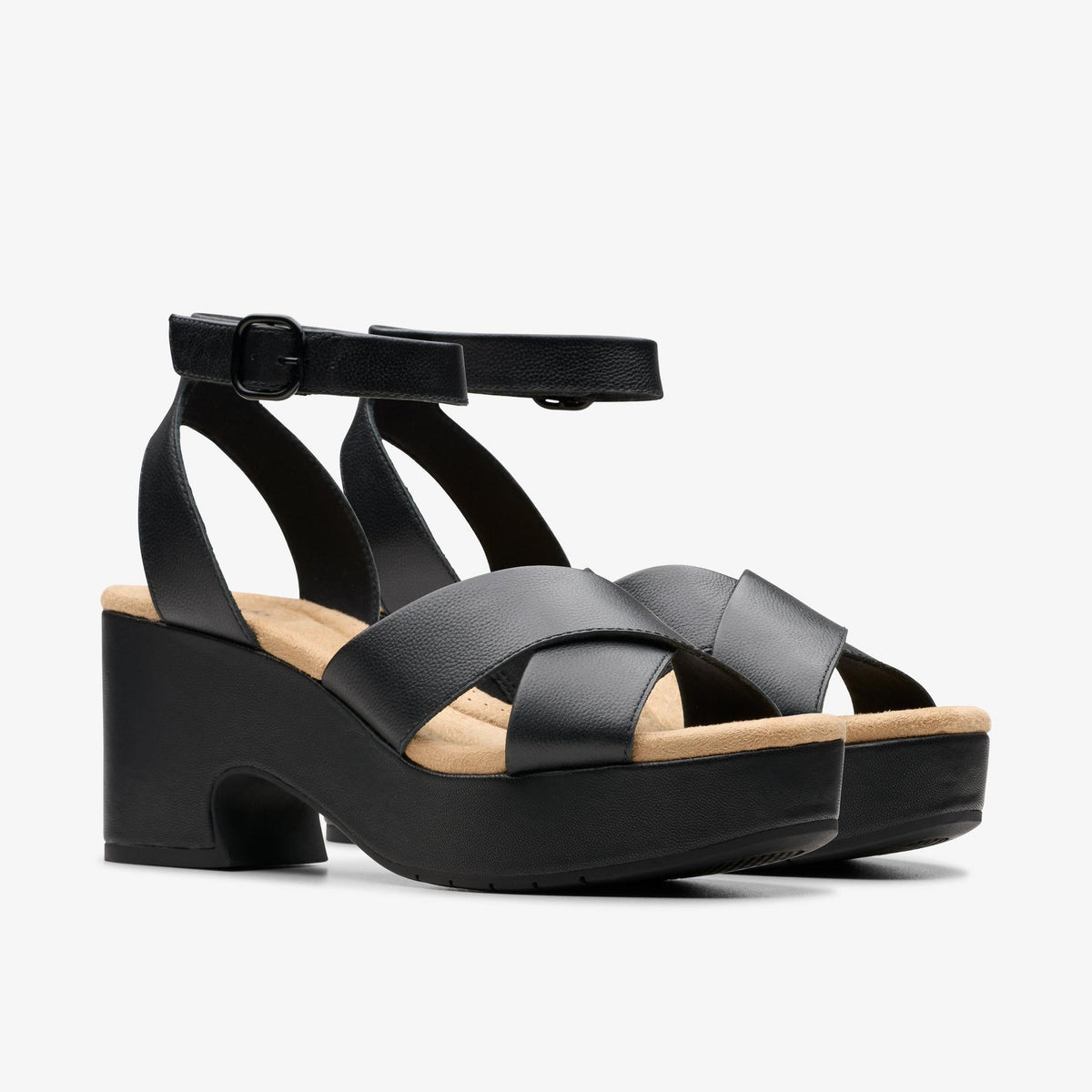 Clarks Nerisa Pearl Women's Black/Black 26181932 — sole view