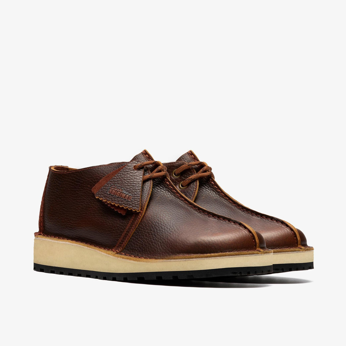 Clarks Originals Trek Scout Men's Nut Brown Leather 26182502 — sole view