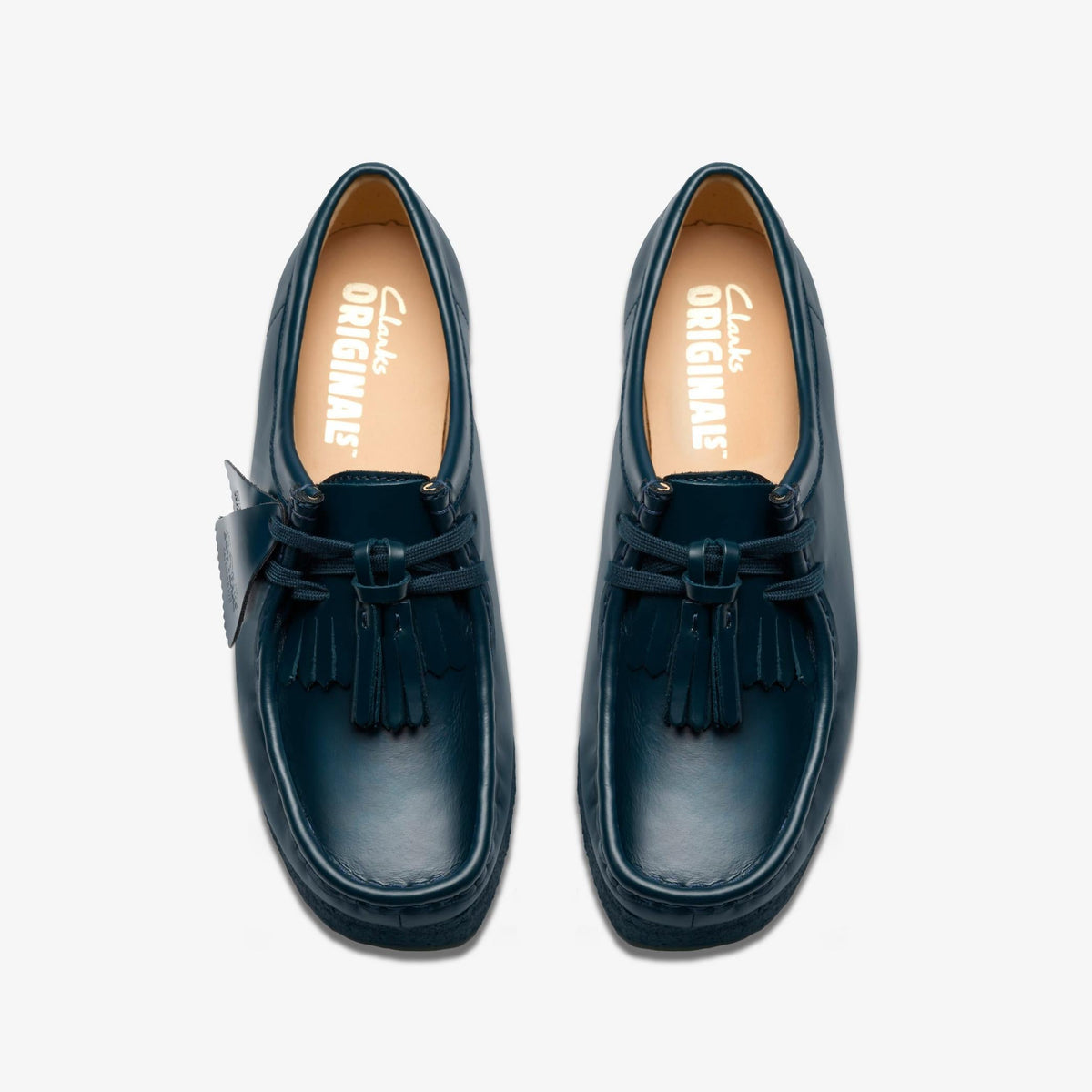 Clarks Originals Wallabee Women's Dark Teal Leather 26182746 — top view