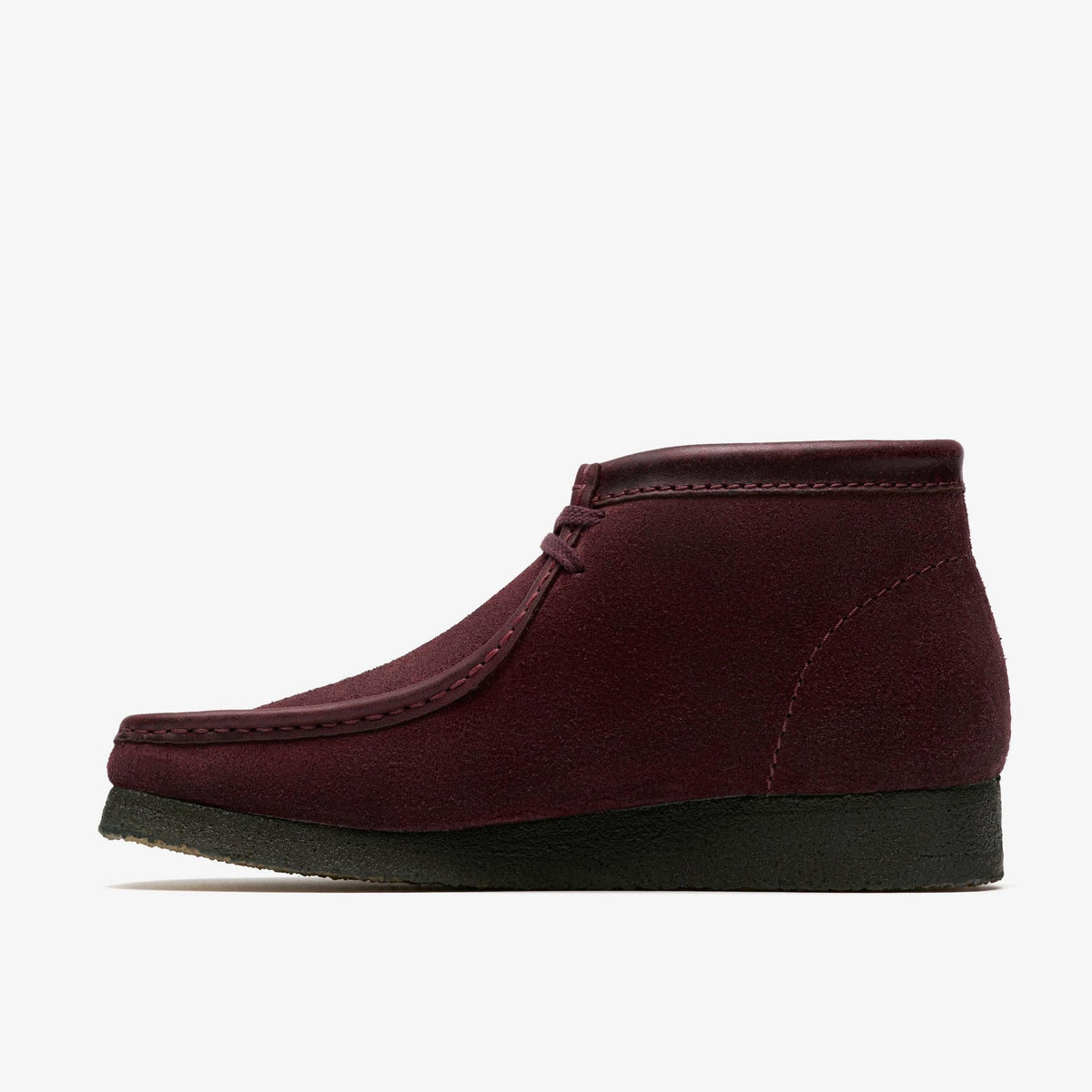 Clarks Originals Wallabee Boot Men's Purple Grape Suede 26182751 — side view