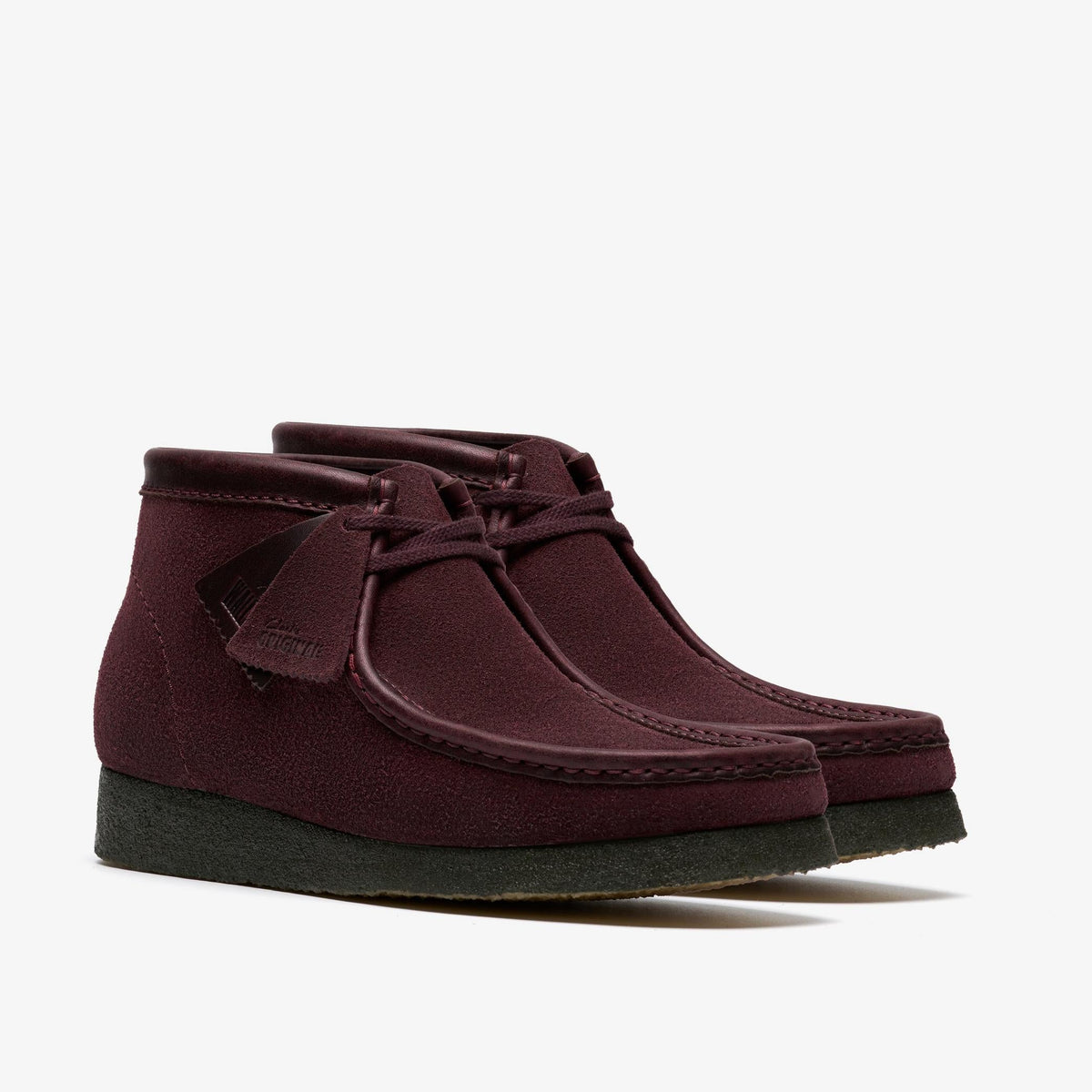 Clarks Originals Wallabee Boot Men's Purple Grape Suede 26182751 — sole view