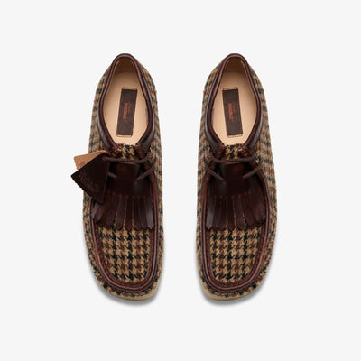 Clarks Originals Wallabee Men's Brown Tweed Textile 26182791 — top view