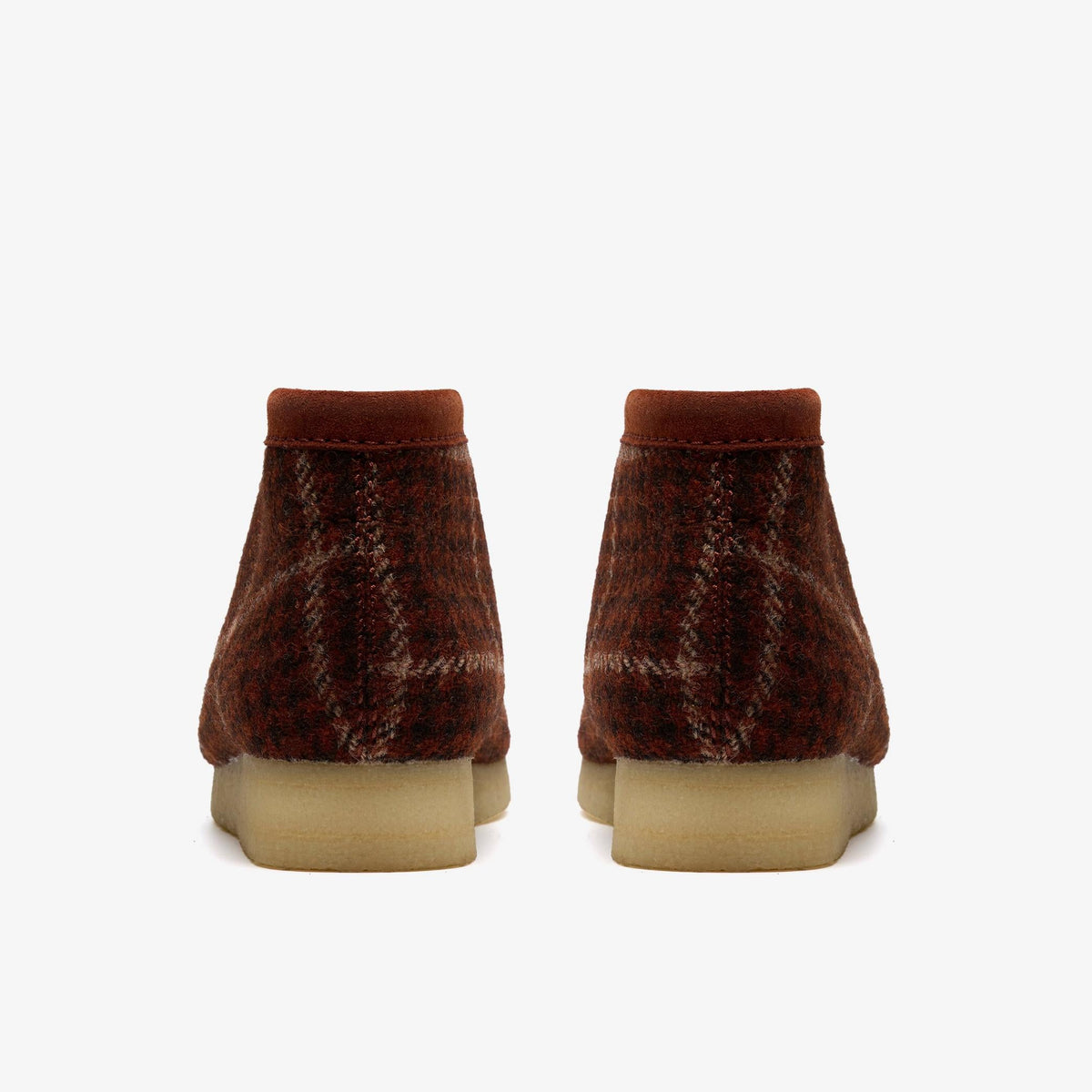 Clarks Originals Wallabee Boot Men's Rust Tweed Combination Textile 26182793 — detail view