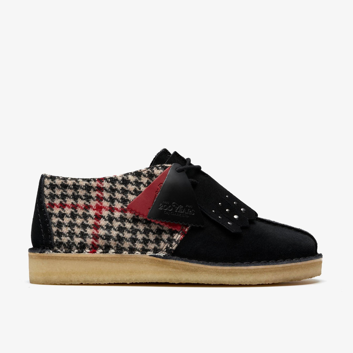 Clarks Originals Desert Trek Women's Black Tweed Combi Textile 26182799