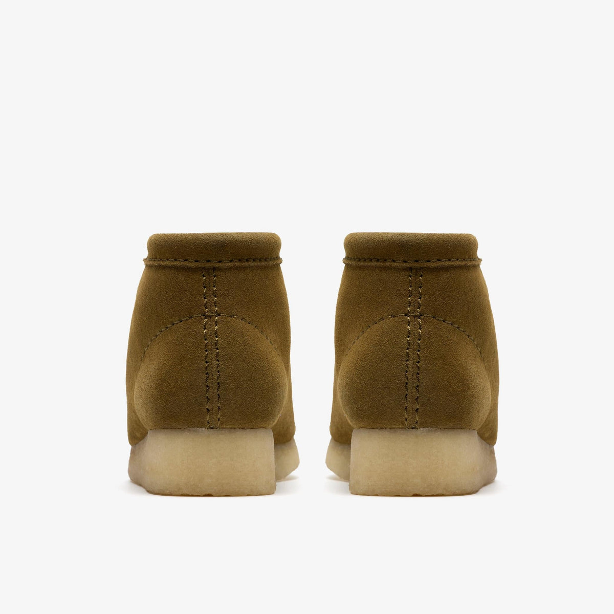 Clarks Originals Wallabee Boot Women's Green Suede 26182801 — detail view