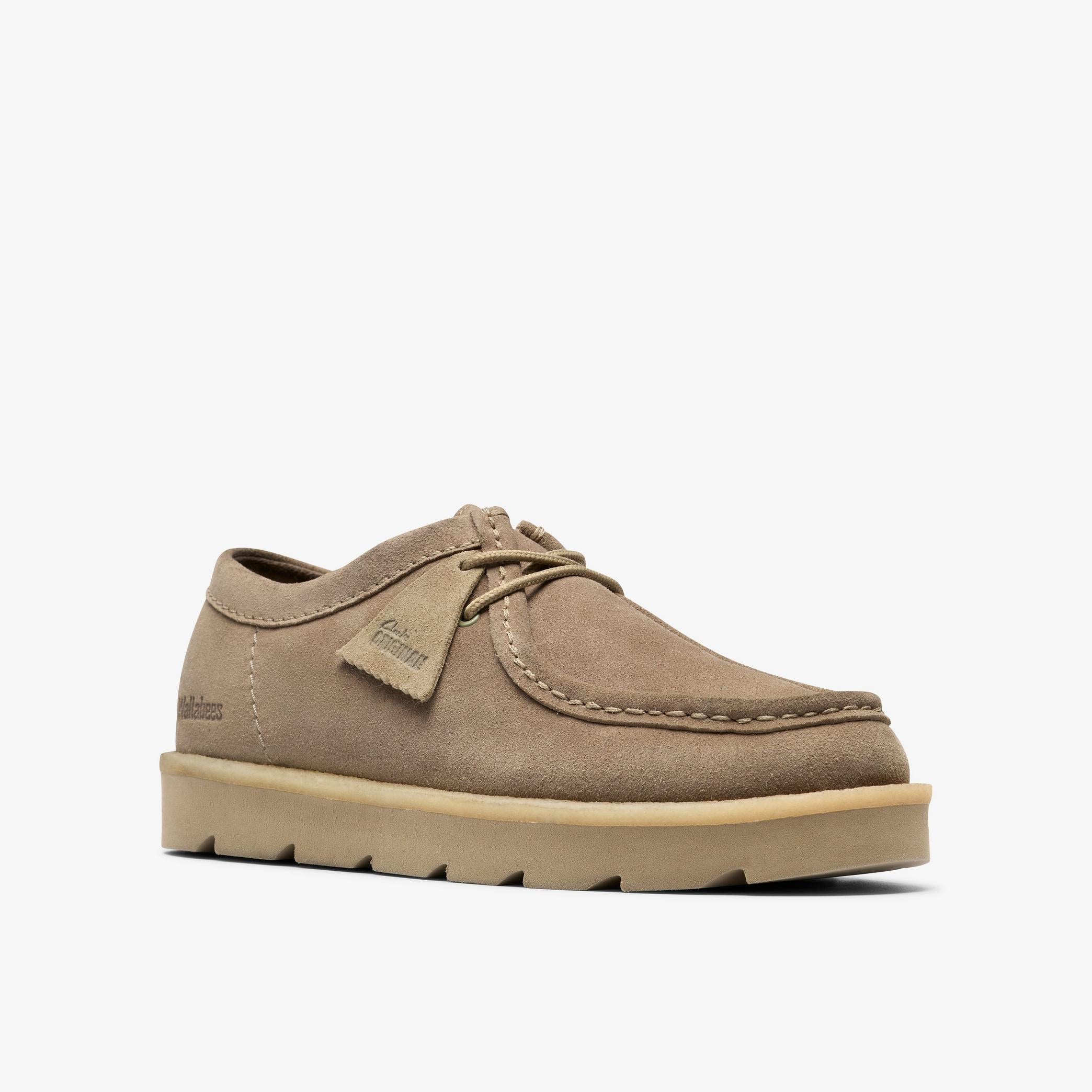 [26182841] MENS CLARKS MEARE WALLA 'SMOKE GREY SUEDE'