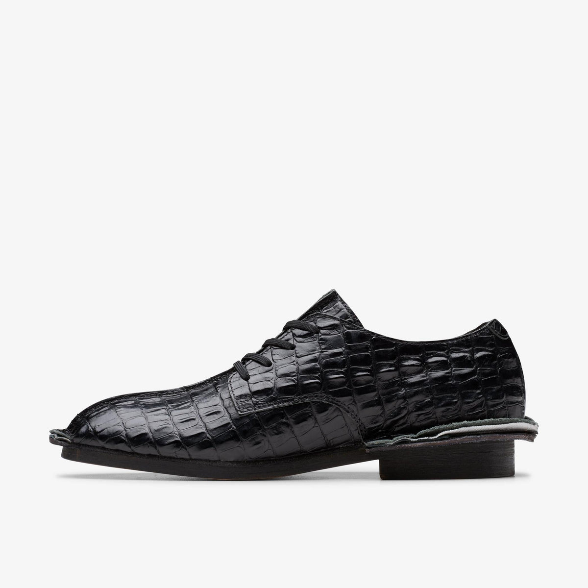 Clarks Originals x Martine Rose Derby Women's Black Leather 26183325 — side view