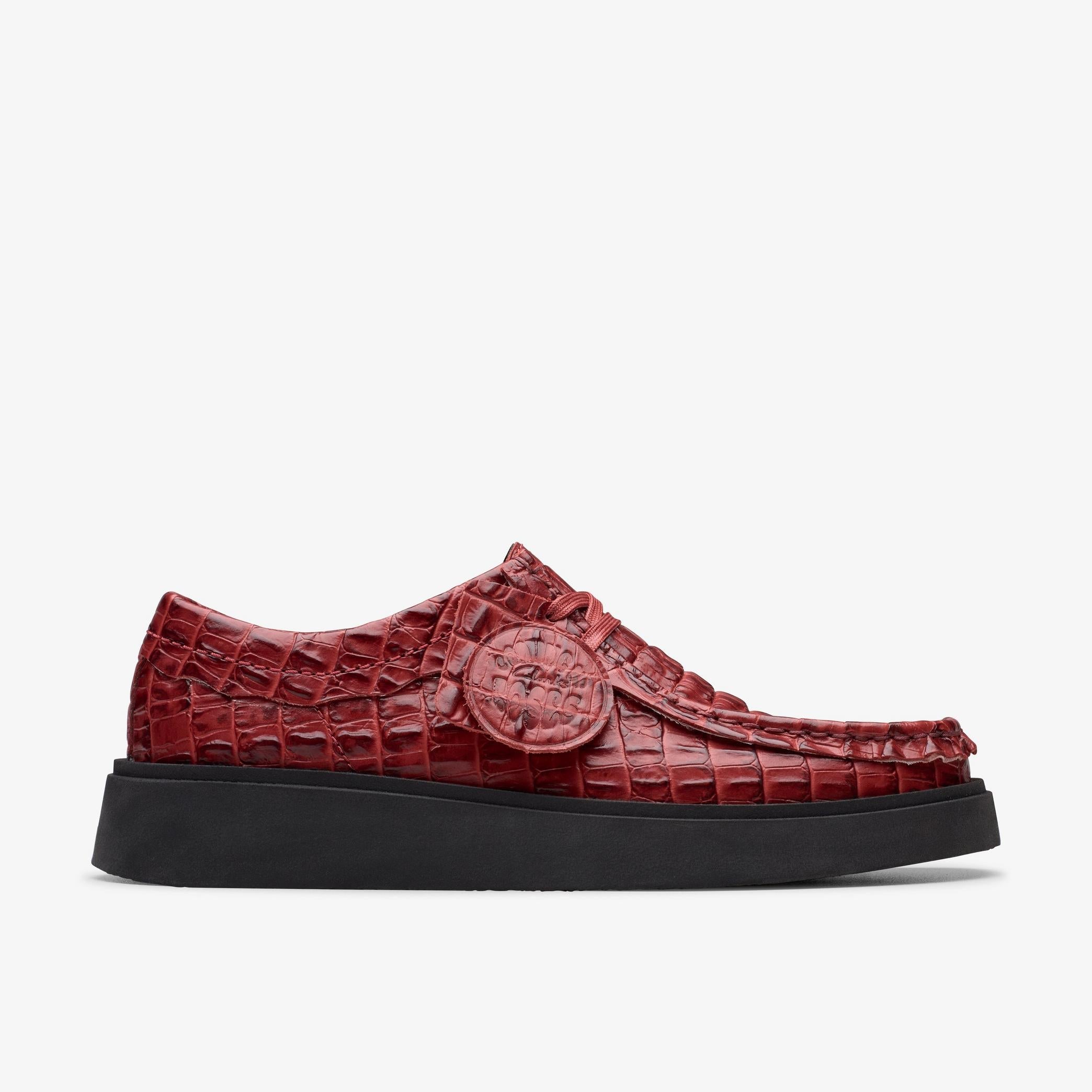 [26183330] MENS CLARKS X MARTINE ROSE TORVIEW CROC EMBOSSED LACE UP