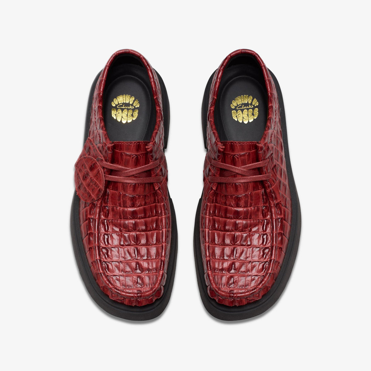 [26183330] MENS CLARKS X MARTINE ROSE TORVIEW CROC EMBOSSED LACE UP