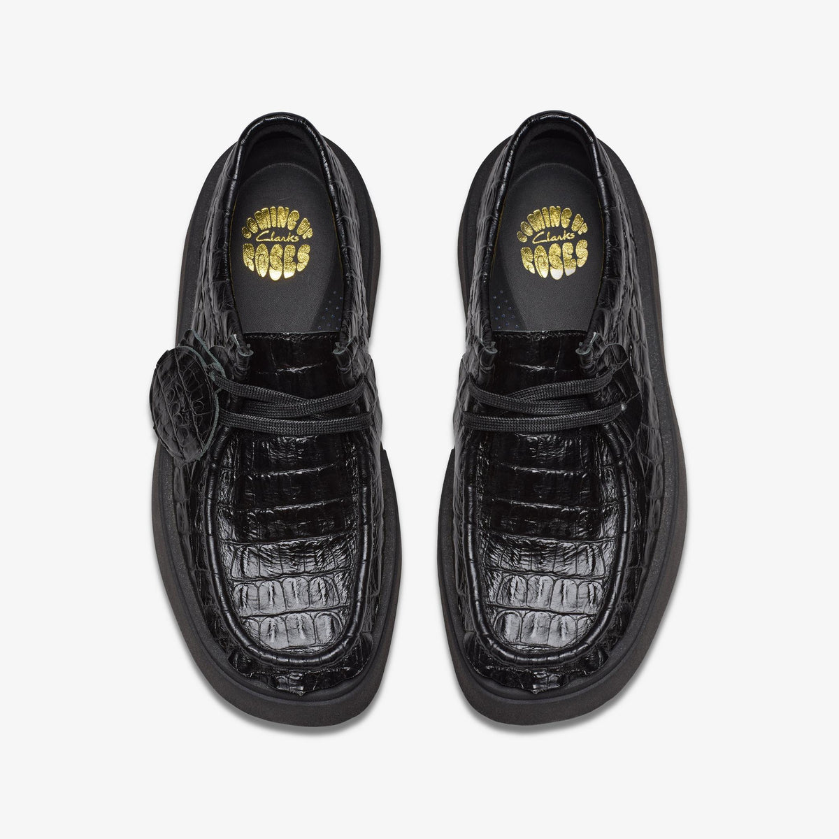 Clarks Originals x Martine Rose Torview Women's Black Leather 26183331 — top view