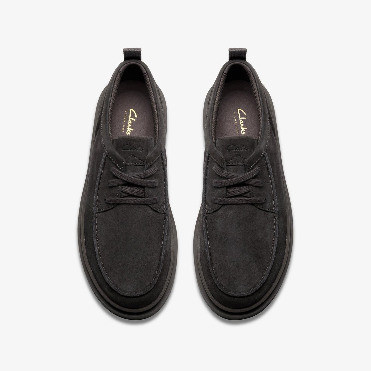 Clarks Polden Moc Men's Dark Grey 26183404 — top view