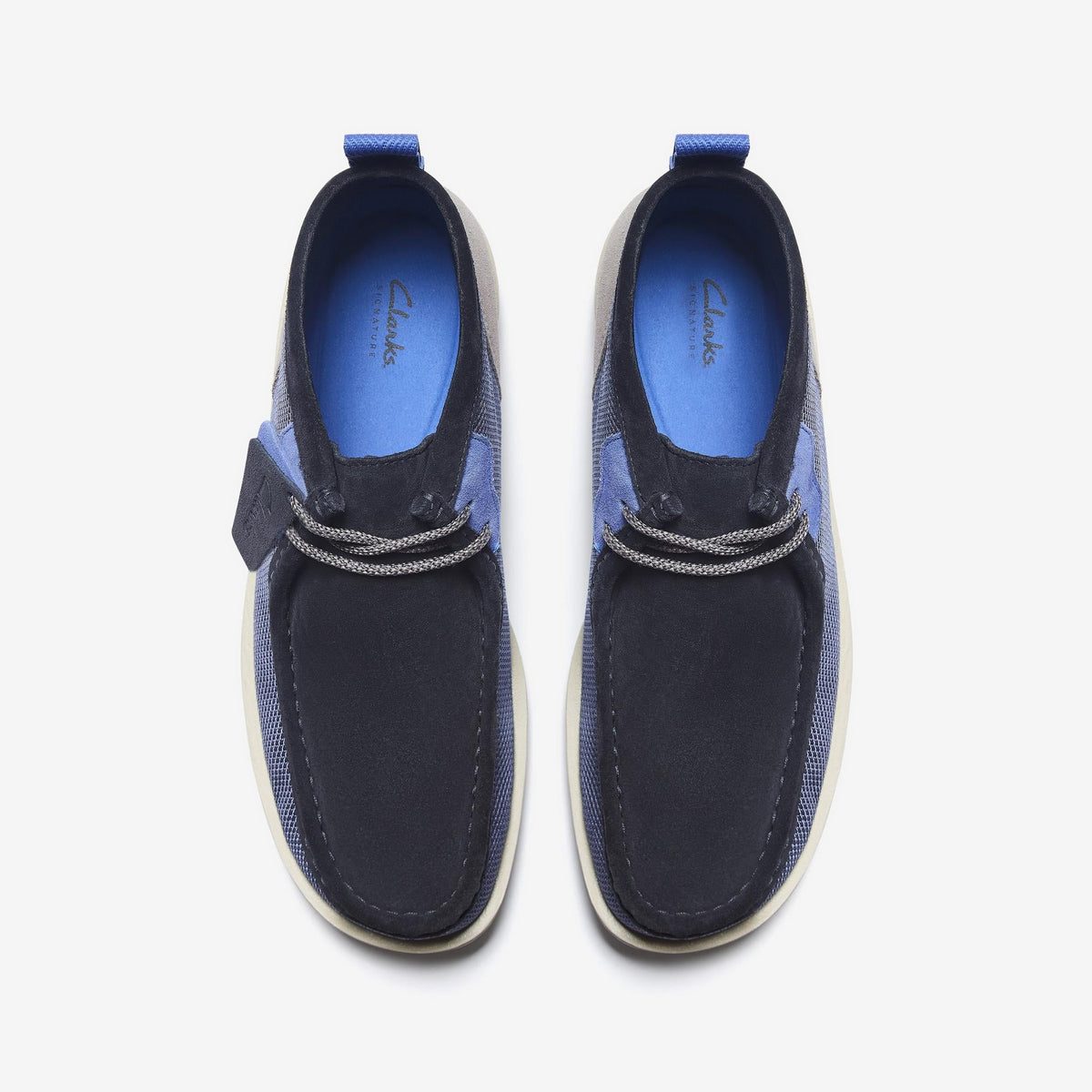 Clarks Originals Wallabee Ftr 2 Boot Men's Navy Combi 26183459 — top view