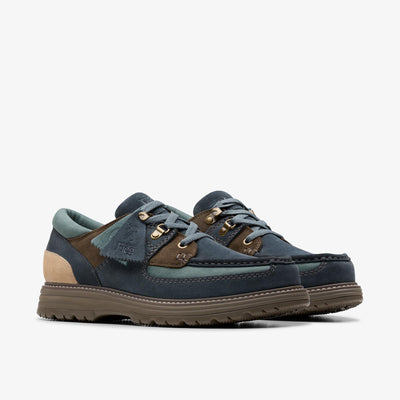 Clarks Originals x Ronnie Fieg 8th Street Sunderland Men's Dark Teal Combi 26183621 — sole view