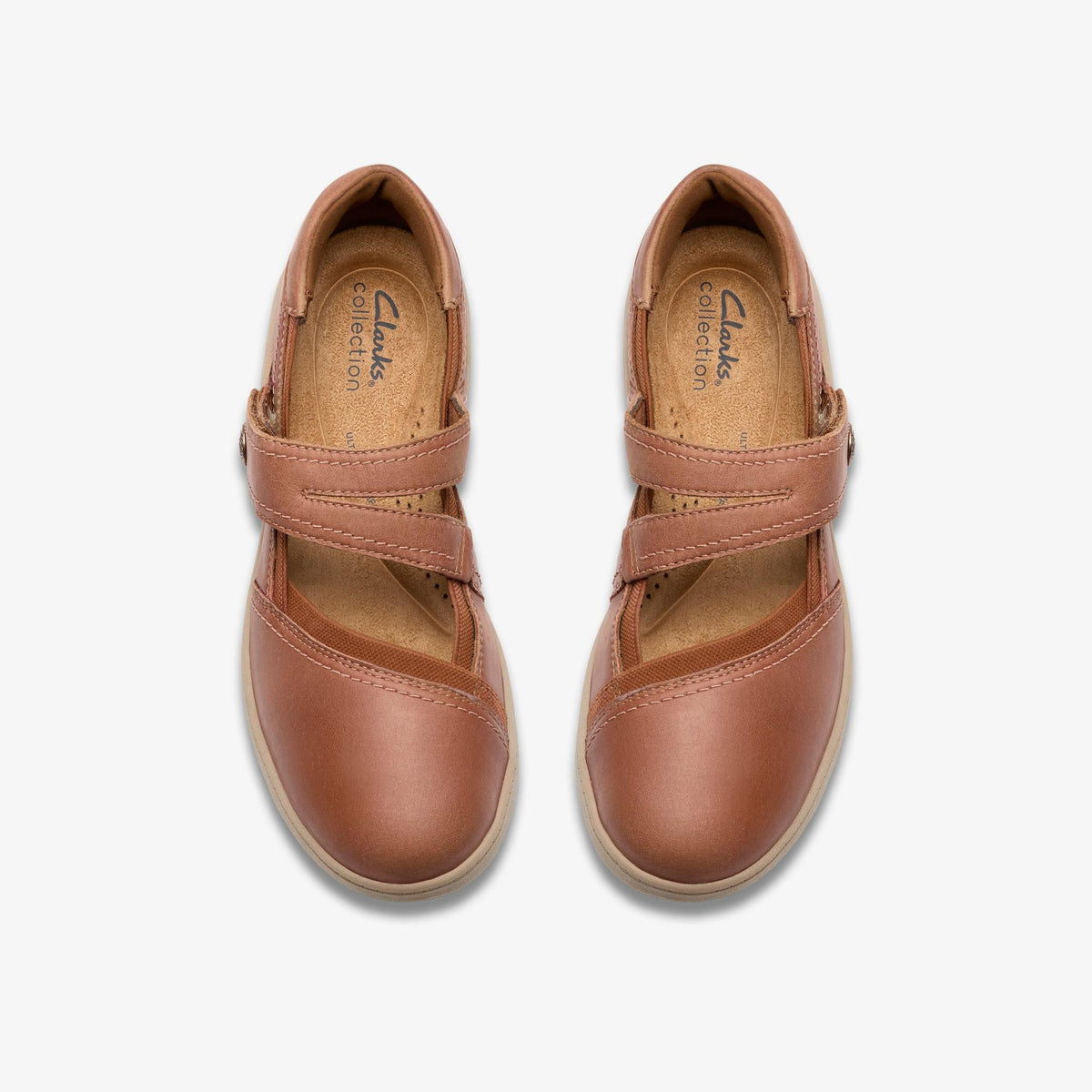 Clarks Bryianne Janey Women's Tan Leather 26184088 — top view