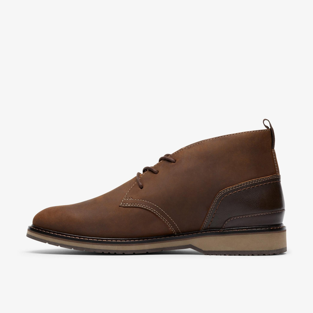 Clarks Monahan Chukka Men's Beeswax Leather 26184407 — side view