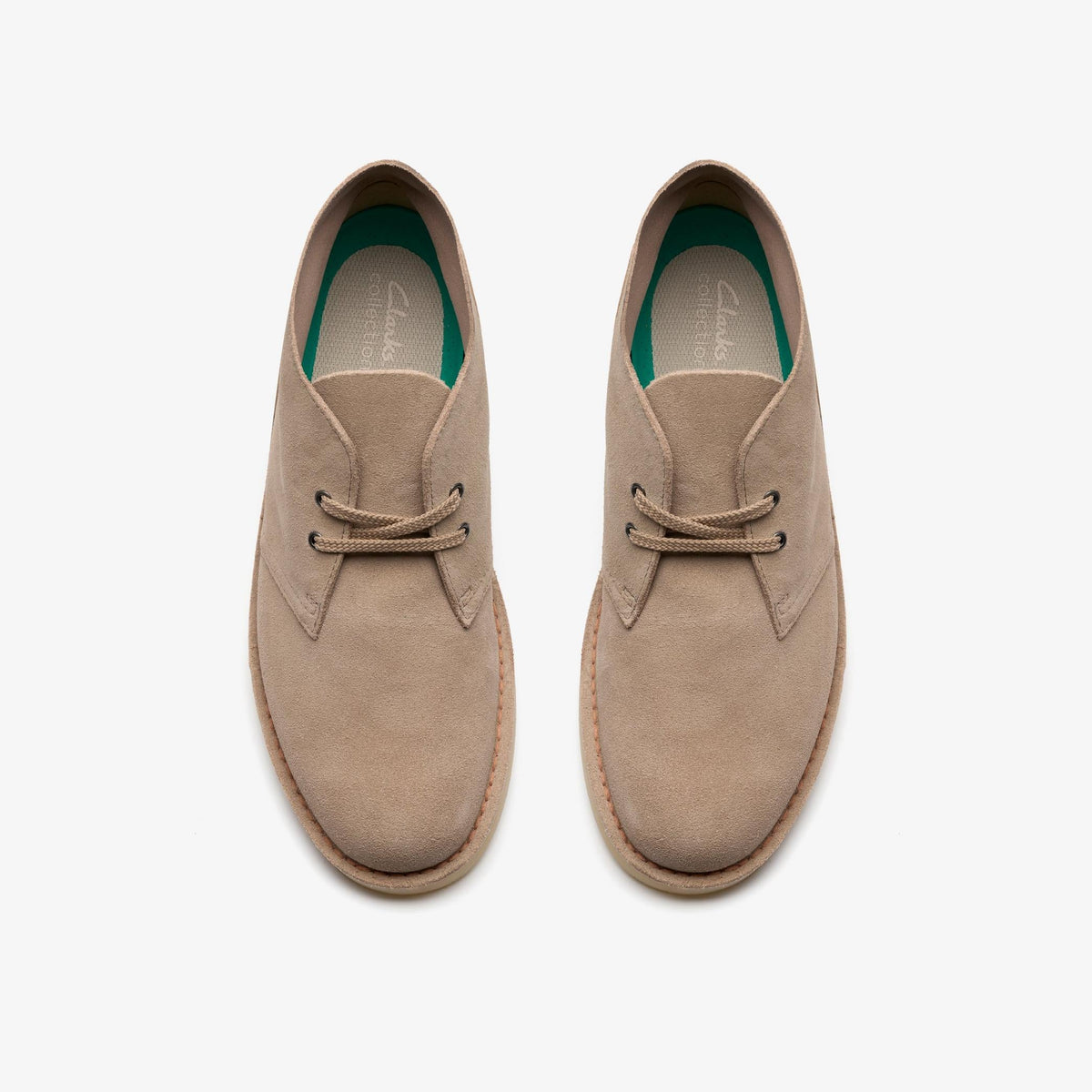 Clarks Shepton Men's Sand Suede 26184622 — top view
