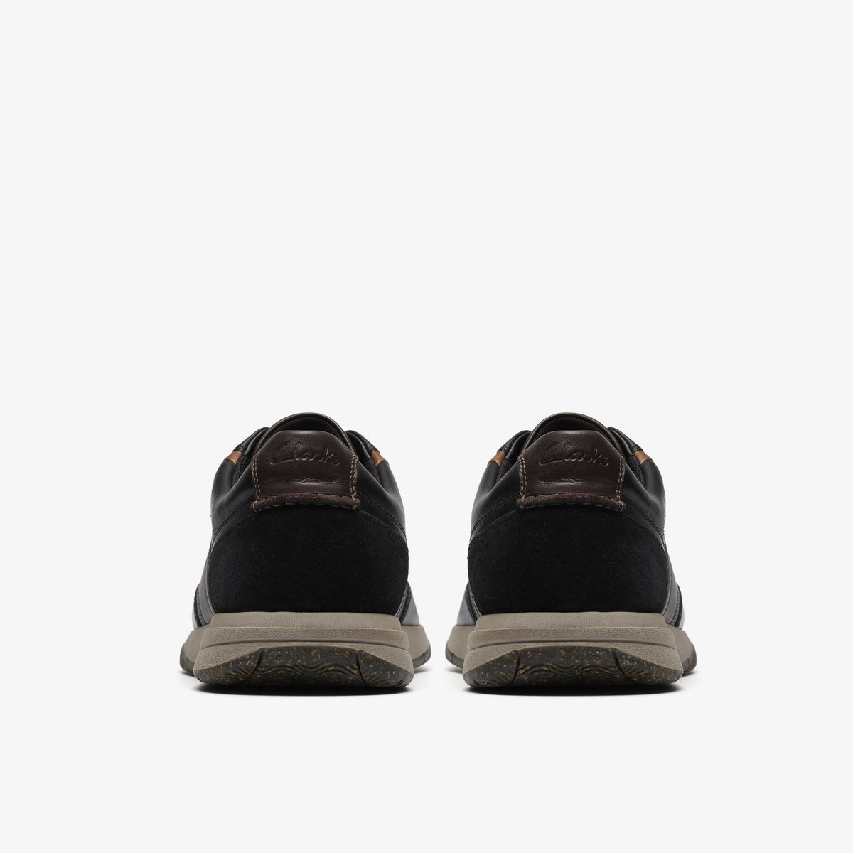 Clarks Townview Style Men's Black Leather 26184811 — detail view