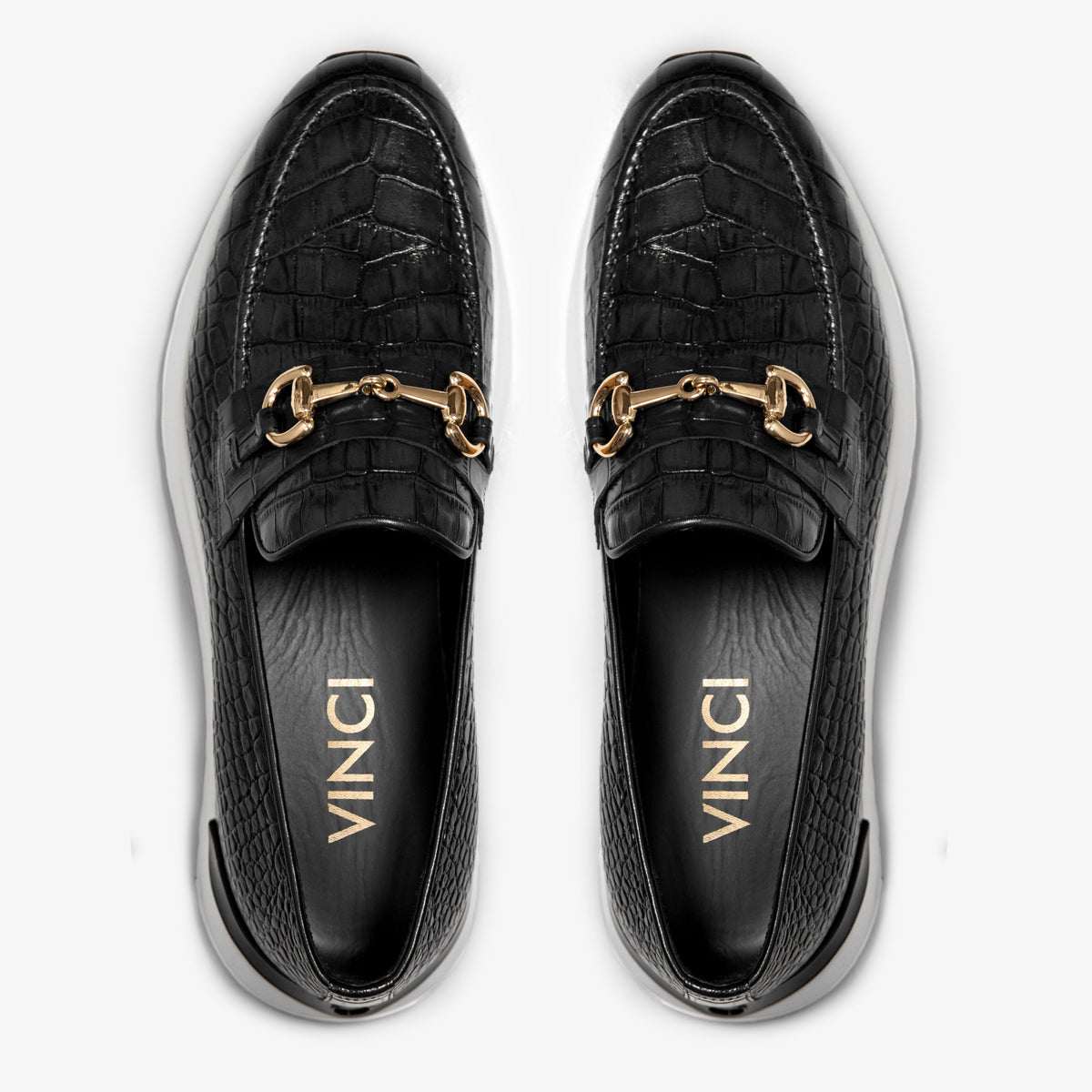 Vinci Leather The Padova Black Leather Men Sneaker – product view 4